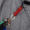 UBERMing Pack of 4 Paracord Key Rings with Carabiner, Braided