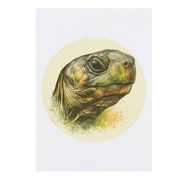 'Tortoise Portrait Side View' Temporary Tattoo - Water Resistant, Skin-Safe, Non-Toxic Transfer (TO00082903)