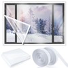Beeveer 47 Inch x 10 ft Window Insulation Kit Cuttable