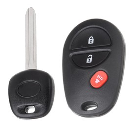 SCITOO 1 X Transponder Keys for Toyota Camry for Corolla for RAV4 for Tacoma Tundra Matrix Sequoia Sienna Tacoma Tundra Avalon FJ Cruiser Highlander Solara Venza Yaris 2003-2012 TOY44D-PT 89785-60160C