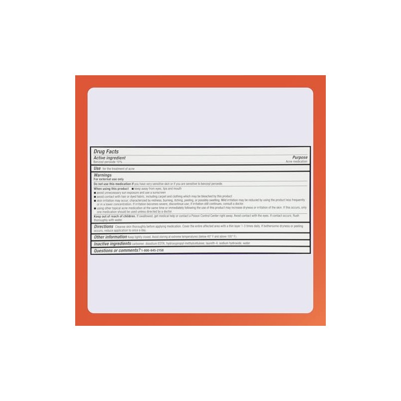 Benzoyl Peroxide Acne Treatment Gel 10% - 3 Pack