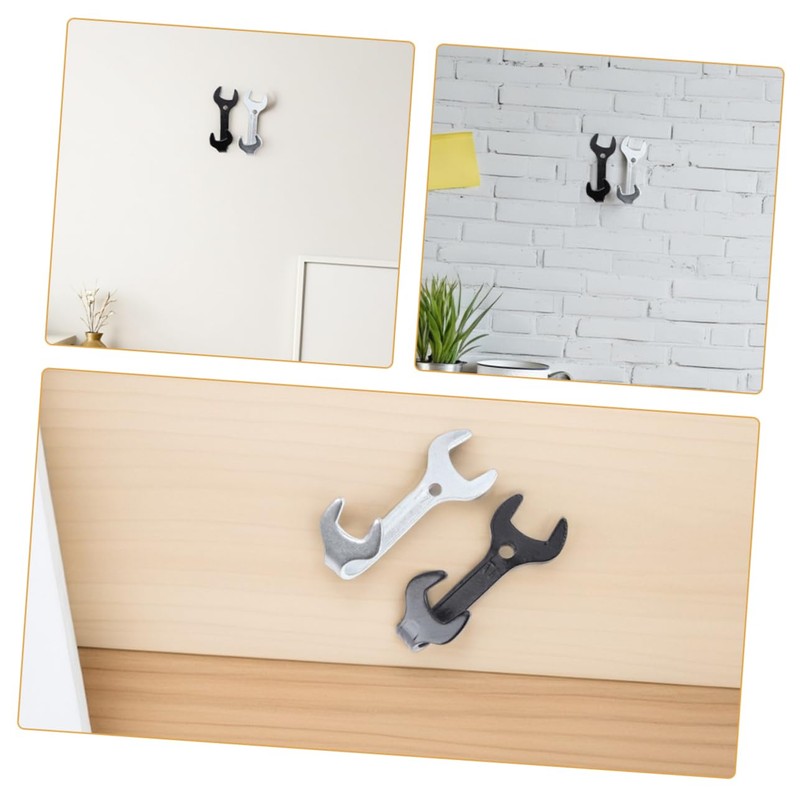 TEHAUX 16 pcs Wrench Shaped Multi Purpose Hanger for Bathroom