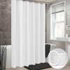 ANAZOZ 47In Width Shower Curtain,Shower Curtains White Solid Color Shower