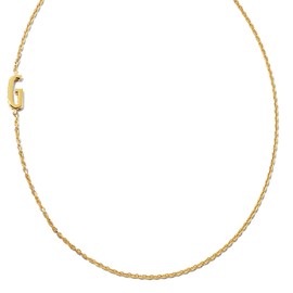 Kendra Scott Letter G Inline Initial Necklace, 18k Gold Vermeil