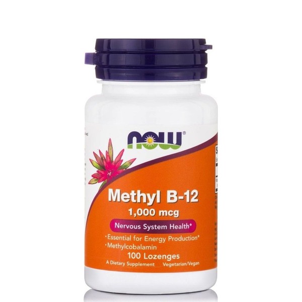 Now Foods Methyl B12 1000mcg Methylcobalamin 100lozenges