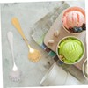 KICHOUSE -Plated Sugar Shell Spoons 4pcs Stainless Steel Spoons for