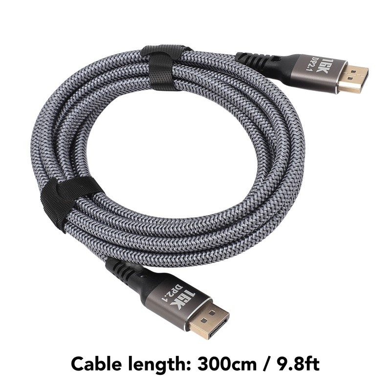 9.8ft Displayport Extension Cable Displayport 2.1 Cable 16K At 30Hz