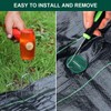 Galvanised Ground Anchors, Pack of 20 U-shaped Garden Pegs with