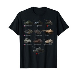 World Tanks Type American Enthusiast Military Lover Machine T-Shirt