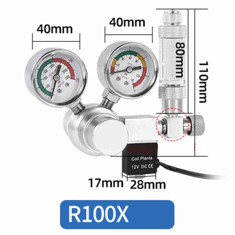 CO2 Pressure Relief Dispenser Water Regulator for Aquarium Regulator