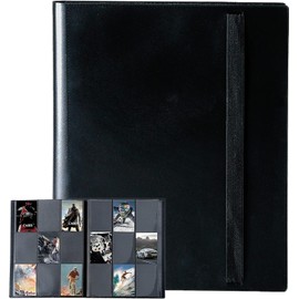 MXBEAUTY Carpeta de Tarjetas,Álbum para Tarjetas 360 Bolsillos,20 Páginas Coleccionador de Cartas,Transparente Card Binder de Gran Capacidad,para Cartas de MTG,Skylanders,Digimon,Deportivas(Negro)