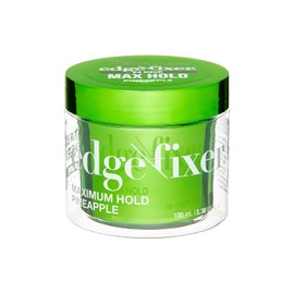 NOVIIML Kit de Gel Fijador de Máxima Sujeción 100mL (3.38 fl.oz) con Cepillo 4 en 1 para Bordes con Peines de Dientes Finos y Espátula (Diseño Piña)