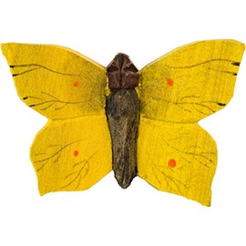 Wildlife Garden - Magnet Butterfly Common Brimstone (WG593) - Hand Carved