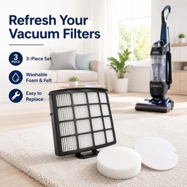 Vacuum Filter Replacement Set for Shark Models – Foam & Felt Filter Accessories for Cleaner Maintenance