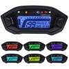 Geloo Motorcycle Speedometer Tachometer, 13000 RPM Universal Motorcycle Gauge LED