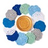Handship 4 Inch Winter Crochet Lace Coasters Set of 12,