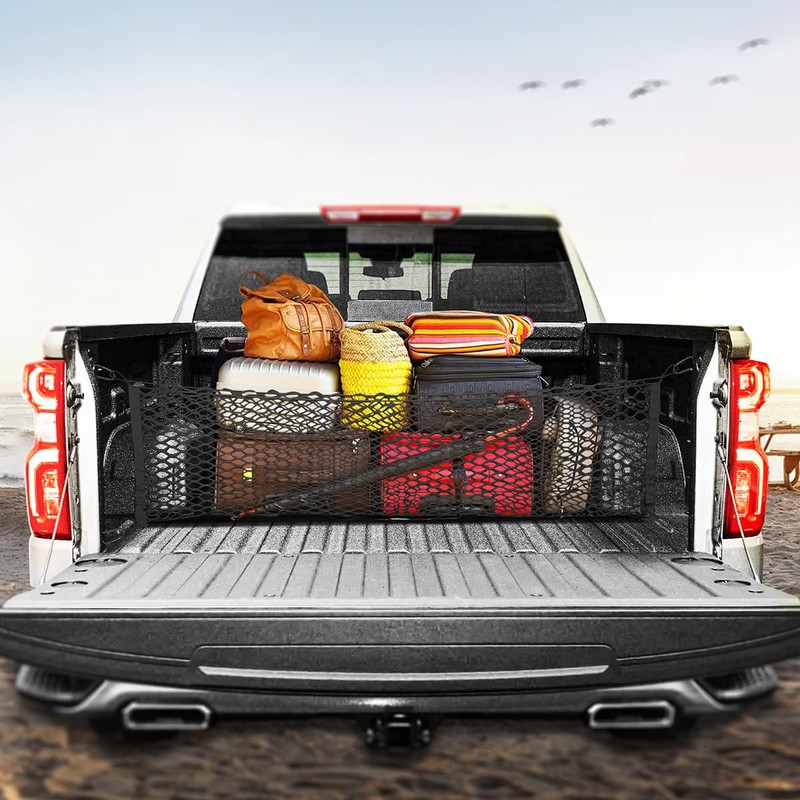 MARCHFA Truck Bed Cargo Net Compatible for 2013-2021 2022 2023