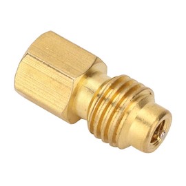 Air Conditioning Adapter, 1/4 SAE Female to 1/2 ACME Male Adapter Brass Copper Air Conditioner Connector for R134A Car Air Conditioner