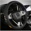 Premium Leather Steering Wheel Cover Compatible with Toyota Tacoma 4Runner