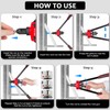 WETOLS Rivet Nut Tool, Hand Rivet Nut Tool with 7