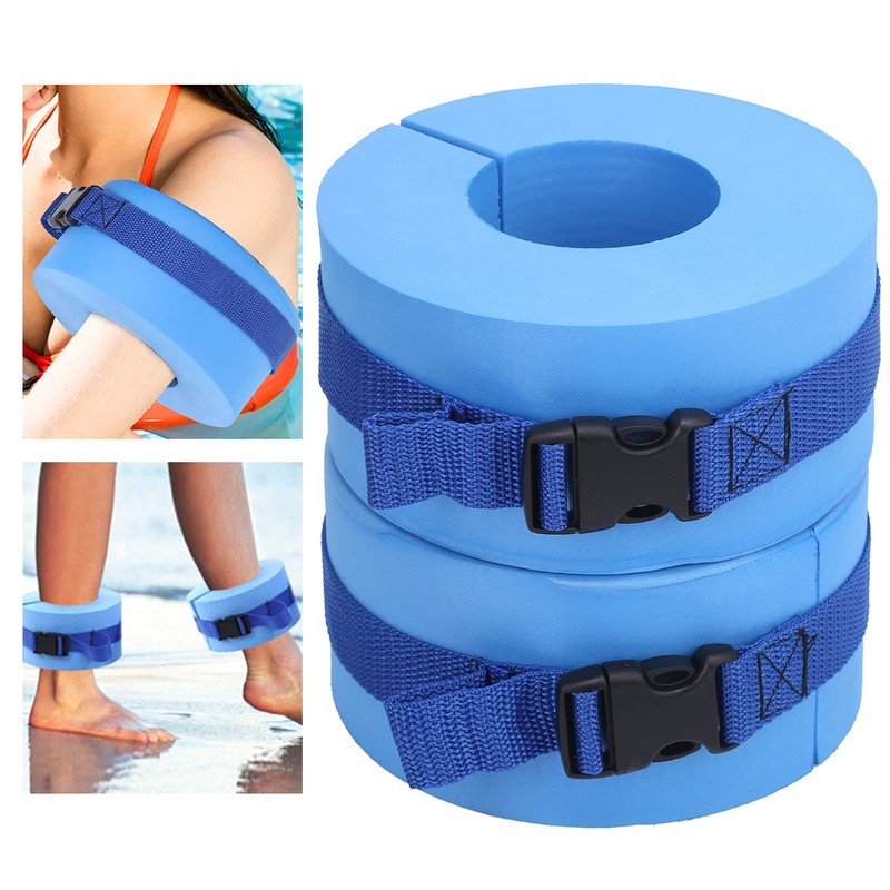 Swim Cuffs, 2pcs Lightweight Ankles Arms Belts Portable for Swim