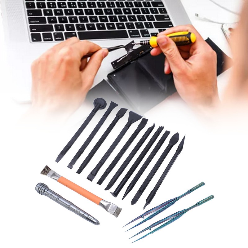 14 Pcs Electronics Repair Tool Kit Spudger Screen Breaker Brush