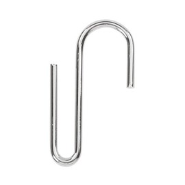 SSWBasics Chrome Display S Hook for Wire Grid - Pack of 50- Chrome S Hooks for Wire Grid - Retail Display Hooks, Grid Hooks, Wire Shelving Hooks - Ideal for Home and Store Organization