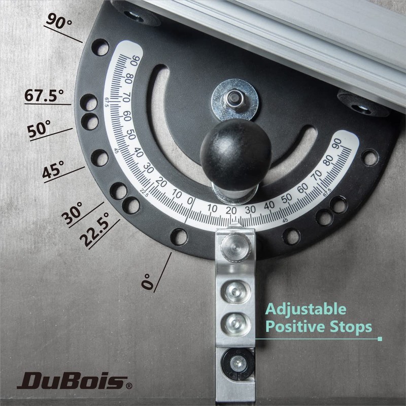DuBois 51008 Table Saw Miter Gauge with 13 Precise Angle