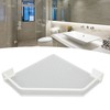 Drill Free Acrylic Bathroom Storage Shelf Space Aluminum Wall Mounted