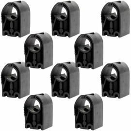3/4" Pipe Clips – 10 Pack Heavy-Duty Wall Mount Brackets for Modular Compressed Air Piping System