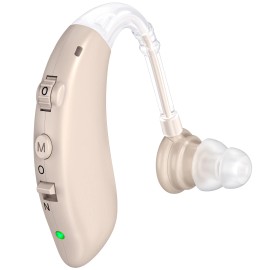 K&FCOPTEE Rechargeable Invisible Hearing Aids For Adult Volume Adjustable Sound Amplifiers