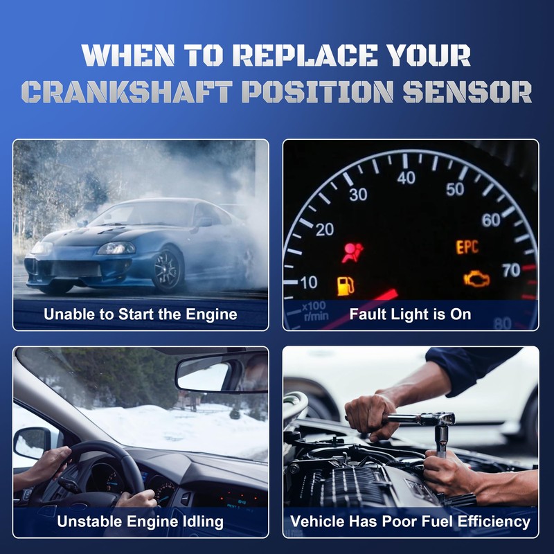 391802B000 Engine Crankshaft Position Sensor Compatible with 2012-2019 Hyundai Accent