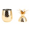 Cocktail Shaker Pineapple Shape Stainless Steel Polished Smooth Surface 500ml