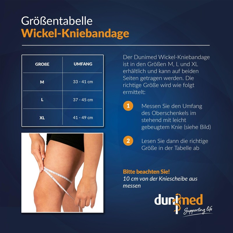 Dunimed Wrap knee support with bars