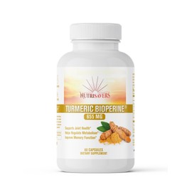NutriSaver Turmeric w/ BioPerine - 650mg Immune Support Blend Ultimate Defense, Pack of 2