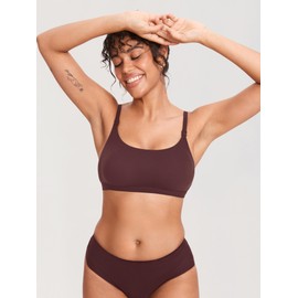 MOMANDA Women's Inbarely Nursing Bra Seamless Wireless Nursing Bras Unlined Maternity Bralettes for Breastfeeding Hazelnut X-Large