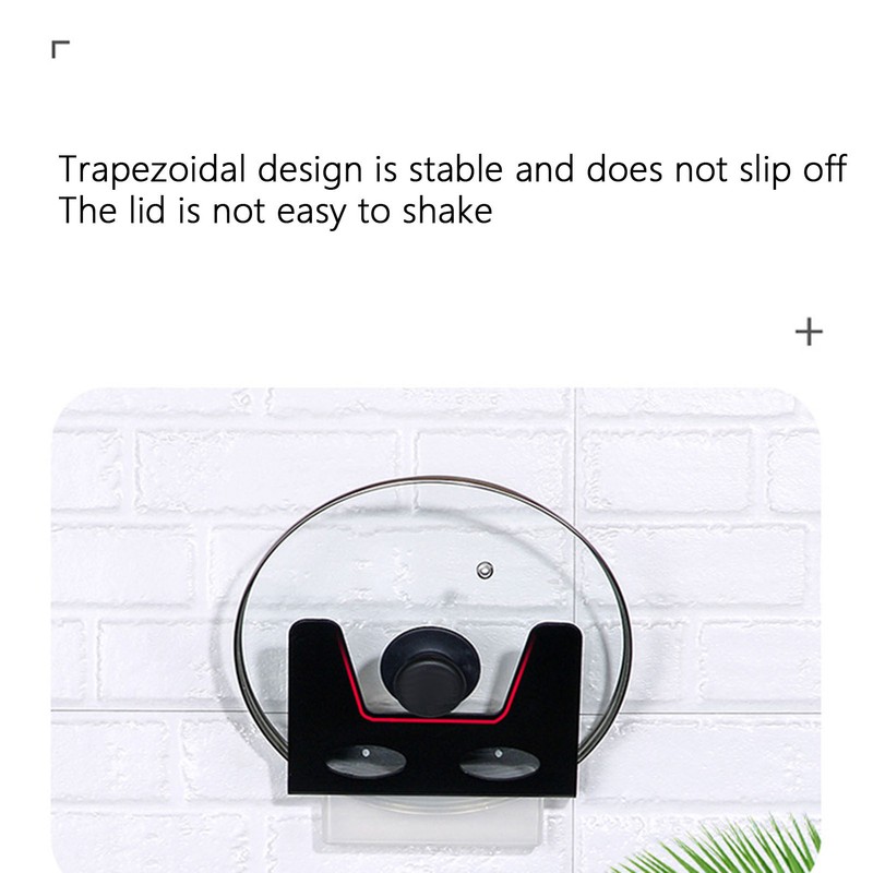 Wall Mounted Pot Lid Rack Cutting Board Pan Lid Organizer