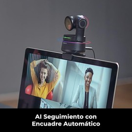 OBSBOT Tiny Webcam 1080P PTZ, AI-Powered Tracking & Auto Focus, Webcam con reducción de Ruido de micrófono, Control de Gestos, HDR Low-Light Correct, 