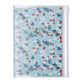 MARK'S 2024/2025 Taschenkalender A6 vertikal, Flower Pattern // Turquoise: Von September 2024 bis Dezember 2025