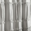Lush Decor Nova Ruffle Window Curtain Panel Pair, 42"W x