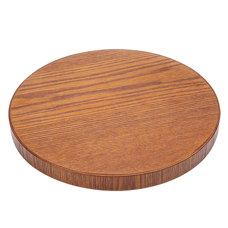 Wooden Round Tea Cup Tray Coffee Plates Holder Serving Tray