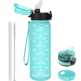 GOPPUS 500 ml / 17 oz Children's Leak-Proof Drinking Bottle 0.5 L, Sports Water Bottle School for Hiking & Gym, 500 ml with Straw, BPA-Free