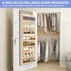 FENTEC 1 Pack Over The Door Shoe Organizer, 68" Exlarge