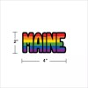 RetroPlanet Maine Rainbow Die Cut Vinyl Sticker