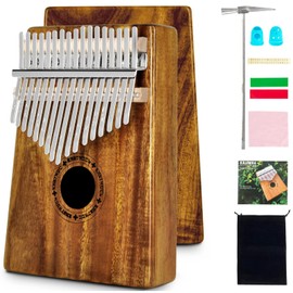 EASTROCK Kalimba Thumb Piano 17 Keys Portable Mbira Finger Piano with Instruction and Tune Hammer Kalimba Gifts for Adults Beginners Professional (Acacia)