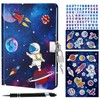 Space Diary Set - Luminous Notebook Gift for Boys Children
