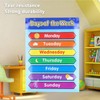 Week Poster Chart Laminated Preschool Poster Educational Toys for Kindergarten