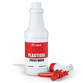 Ecotex® Plastisol Press Wash (Pint - 16oz.) - Screen Printing Machine Cleaner and Degreaser - Apply to Screen Printing Screen to Remove and Change Screen Printing Ink Color - Screen Printing Supplies