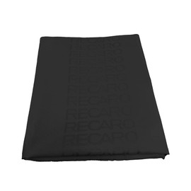Full Black JDM Recaro Fabric Cloth For Car Seat Panel Armrest Decoration 1M×1.6M