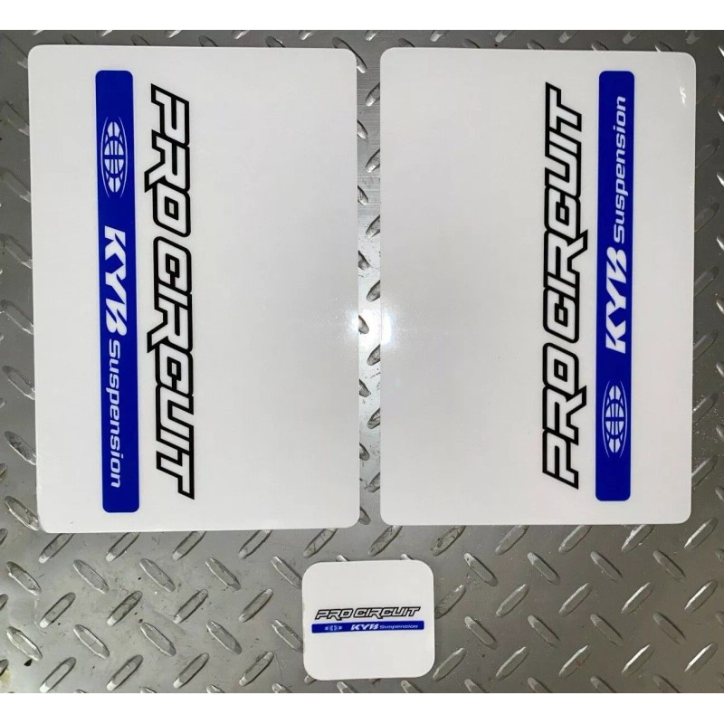 Pro Circuit Fork Decals KYB Fork Shock Wraps Stickers BLUE